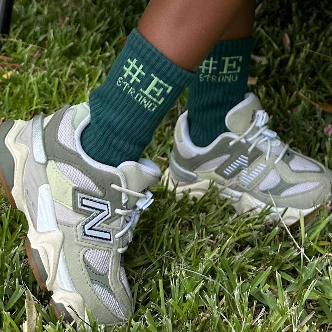 #EStrong Crew Socks